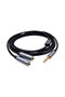 Headphone - Microphone Combiner Braided Cable with 3.5Mmtrrs Jack 2m