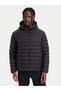 Men's Brand Logo Black Coat Suitable for Daily Use