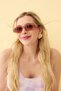 Women's Pink Colored Patterned Large Size One Piece Swimsuit - 4