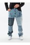 Ripped Mesh Detailed Baggy Jean Men's Trousers Coc3602 - 2