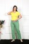 Women's Cotton Plus Size Bottom Pajamas Green - 2