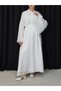 Piliseli Spanish Sleeve Oversize Skirt Suit - 3856 - White