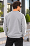 Men's Striped Detsyli Crewneck Sweatshirt with Pockets - 2