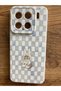 Xiaomi 15 Cat Printed Silicone Phone Case (Velvet-Suede Inside)(White Case) - 7