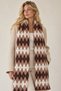 Baklava Pattern Scarf Hat Set - Angora Soft Knitwear Plaid Checkered - 2