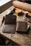 100% Genuine Vintage Leather Hand-Stitched Card Holder - All Handcrafted Custom Production Men's Card Holder Wallet