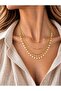 Star Row Three Row Gold Necklace - 2