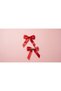 October 29Th Republic Day Themed Set of 2 Hair Clips with Turkish Flag and Red Satin Bow Alligator Clips - 2