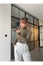 Stand-Up Collar Transparent Blouse - 2