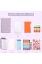 Budget Planner - A6 PU Leather Ring Binder Notebook, Clear Pockets, 12 Expense Sheets & Sticker Labe - 4