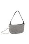 Vera Bag Women's Crossbody Bag Black White Diamond White Stone Strap