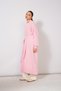 Belted Long Ti̇ko Cardigan Pink - 3
