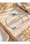 White Glass Evil Eye Beaded Adjustable Lucky Bracelet - 2