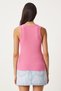 2-Piece Ribbed Thick Strap Knitted Undershirt Set Lhj0002 Pink Navy Blue - 4