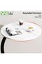 C Shaped End Table, Coffee Table, Round Side Table, Couch Table, Snack Side Table, for Small Spaces, - 3