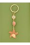 Coffee Starfish Metal Keychain, Lucky Keychain, Metal Evil Eye Keychain Bag Accessory - 3
