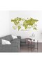 - World Map Wall Vinyl Decal Sticker, Medium/Large Size, for Living Room, Bedroom, Nursery, Office (Olive, Extra Large) - 3