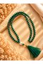Plastic Prayer Beads with Stones Zikirmatik Gift Set 8 X 8 Green - 4
