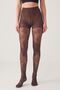 Women's Brown Gonca Pattern 15 Den Pantyhose - 3