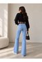 Tinted Patterned Front Leg with Belt Spanish/Flare Cuff - 2