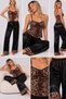 Soft Satin Athlete Pants Set Nightgown - 5