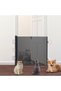 Retractable pet gate (150 * 78cm), child safety gate with automatic retractable mesh screen, pet mes - 2