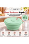 Mori 600 ml Round Collapsible Silicone Storage Container and Bowl with Air-Tight Lid, 100% Platinum Silicone, Bpa-Free, Microwave, Oven, and Freezer Safe – Lm0013/20 - 4