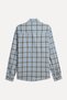 Men's Gray Plaid Regular Fit Long Sleeve Shirt - 2
