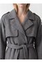 Esvab • Modern & Distinctive Belted Women's Cashmere Coat - 3