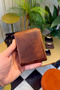 Wonder Vintage Tan Genuine Leather Wallet - Magnetic Closure - Large Cash Compartment - 5