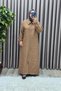 Women's Clothing Plus Size Jacquard Printed Quilted Full Length Overcoat - 9
