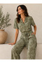 Women's Short Sleeve Viscose Jumpsuit