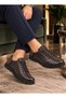 Taşpınar 100% Genuine Leather Men's Daily Orthopedic Winter Rubber Non-Slip Sole Easy to Wear New Season a - 3