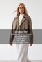 Women's khaki cape detailed lined short trench coat alc-x15634 - 2