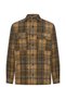 Men's Yellow Plaid Wool Blend Shirt Jacket