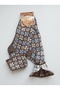 Turkmen Socks Woolen Booties 3-Pack Foldable Keep Warm Winter Home Socks Unisex Mixed Pattern - 2