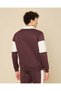 Men Burgundy And Ivory Rugby Sweatshirt - 3