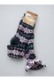 Turkmen Socks Woolen Booties 3-Pack Foldable Keep Warm Winter Home Socks Unisex Mixed Pattern - 2