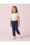 Girls Dark Blue Frill-Pocket Jogger Jeans - 2