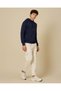 Men Navy Hooded Sweatshirt - 5