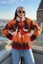 Deer Patterned Plush Teddy Jacket Tbsmzr006 - 4