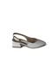 Yazkish Women's Black Skin Shoes with Closed Front and Open Back, 4cm Thick Heel - 3