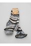 Turkmen Socks Woolen Booties 3-Pack Foldable Keep Warm Winter Home Socks Unisex Mixed Pattern - 3
