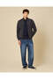 Men Navy Plain Zip-Up Sweatshirt - 5