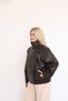 Premium Faux Leather Stand Collar Women's Leather Jacket - 4