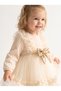 Chara Ecru Sequin Bow Tulle Skirt Girl's Birthday and Special Occasion Dress - 5
