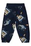 Monster Printed Sweatpants for 2-5 Years Old - Navy Blue