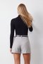 Women's grey belted shorts skirt alc-x15625 - 5
