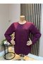 Women's Middle-Aged and Above Sea Shell Motif Winter Mother Combed Cotton Blouse
