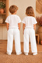 100% Cotton Muslin Children's Pants Girls Boys Unisex |   Comfortable Cut Summer - Spring Trousers with Elastic Waist Pockets |   3 Colors |   1-2-3-4 Years Old - 4